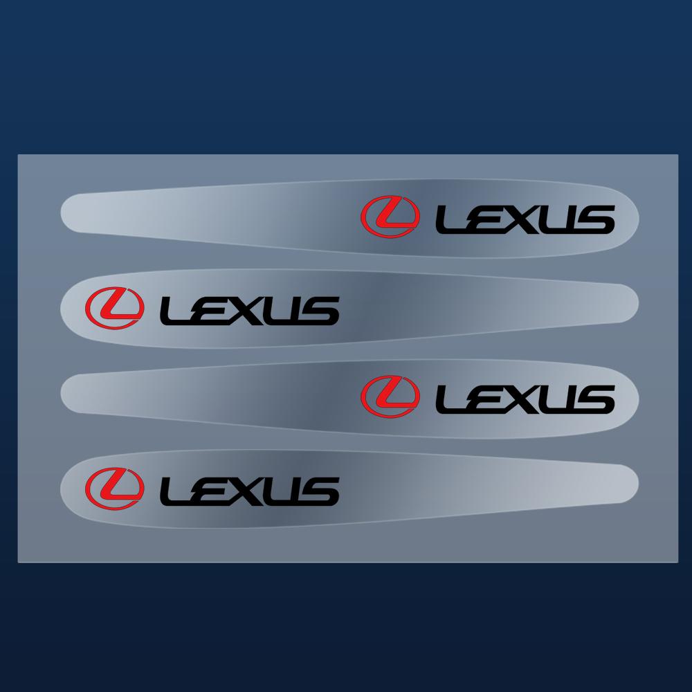 4/8pcs Car Door Handle Protector Stickers Vinyl Anti-Scratch Protection Auto Film For Lexus CT200h NX300h RX300 RX330 F Sport IS