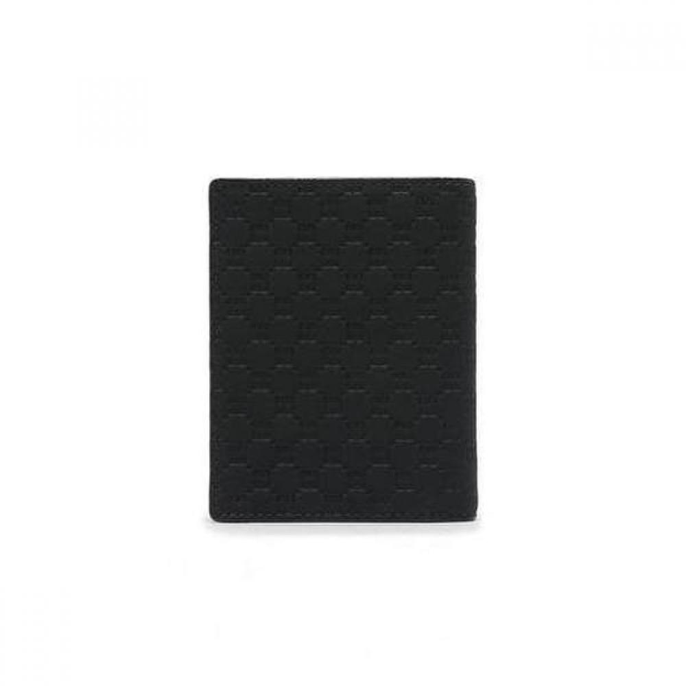 Daks Black Dd Plate Logo Matte Leather Business Card Wallet
