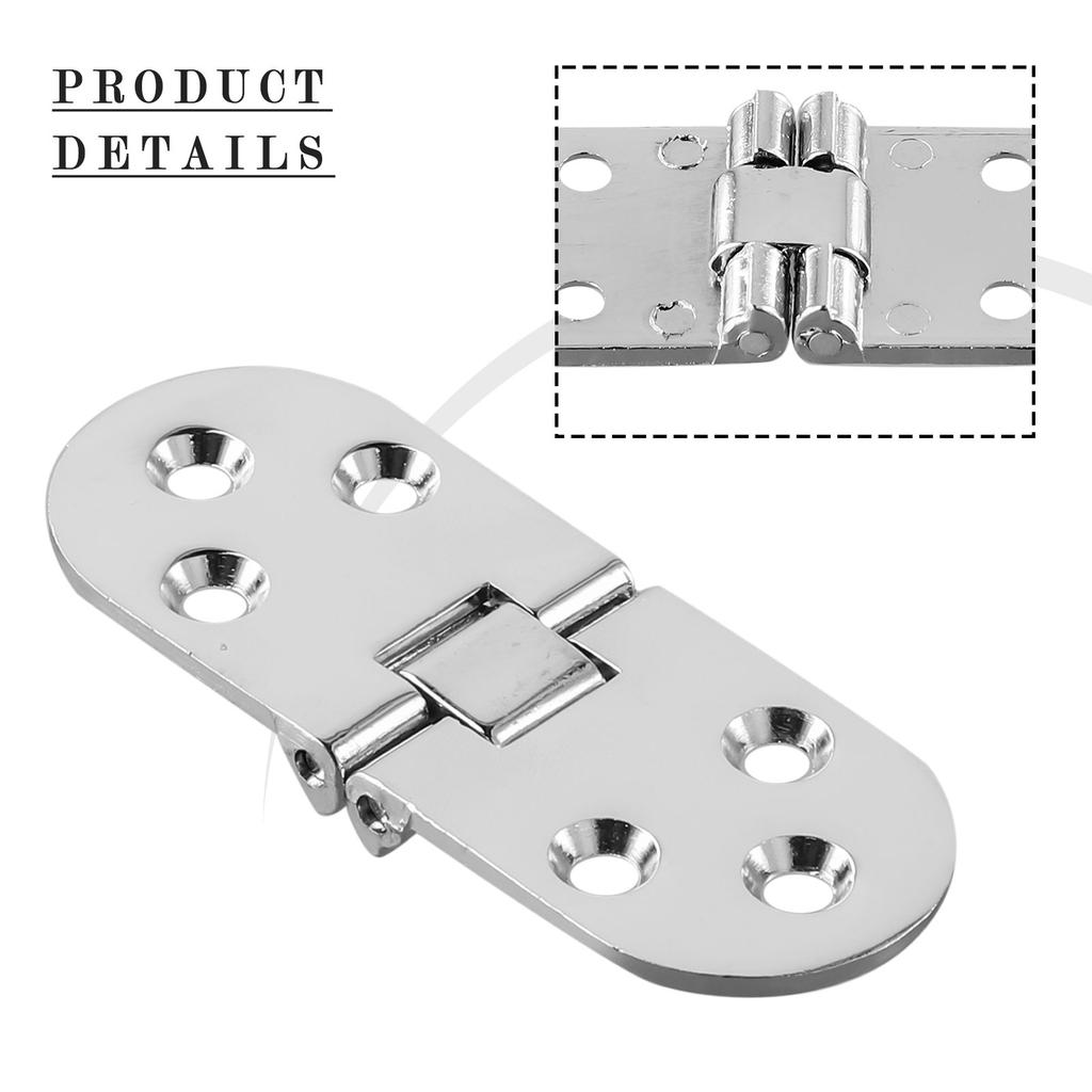 1Pcs Flap Folding Hinges Cabinet Doors Furniture Concealed Support Hinge Zinc Alloy Furniture Hardware Flush Mounted