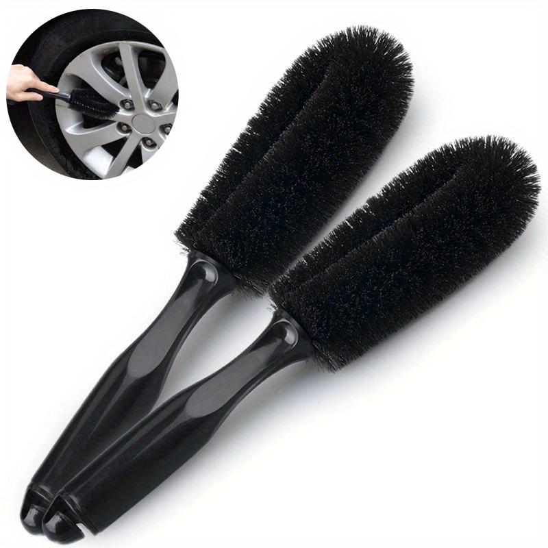 [Durable Tire Brush] Ergonomic Multi-Vehicle Tire Brush | Sparkling Finish, Easy Grip for Efficient, Safe Rim Cleaning - Durable