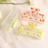 Fruit Acrylic Claw Clip Transparent Hair Plate Shark Clip For Women Girls Colorful Cute Crab Hair Clip Hair Accessories