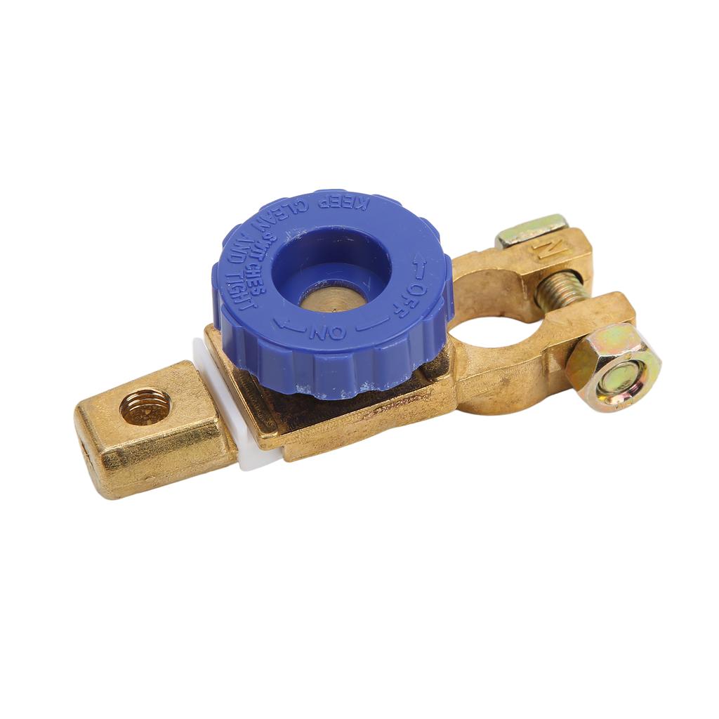 Top Post Battery Disconnect Switch 15‑17mm 100A Brass Rustproof for Car RV Boat Truck