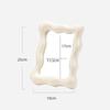 Oeny Ins-Style Wave Wall-Mounted & Desktop Makeup Mirror