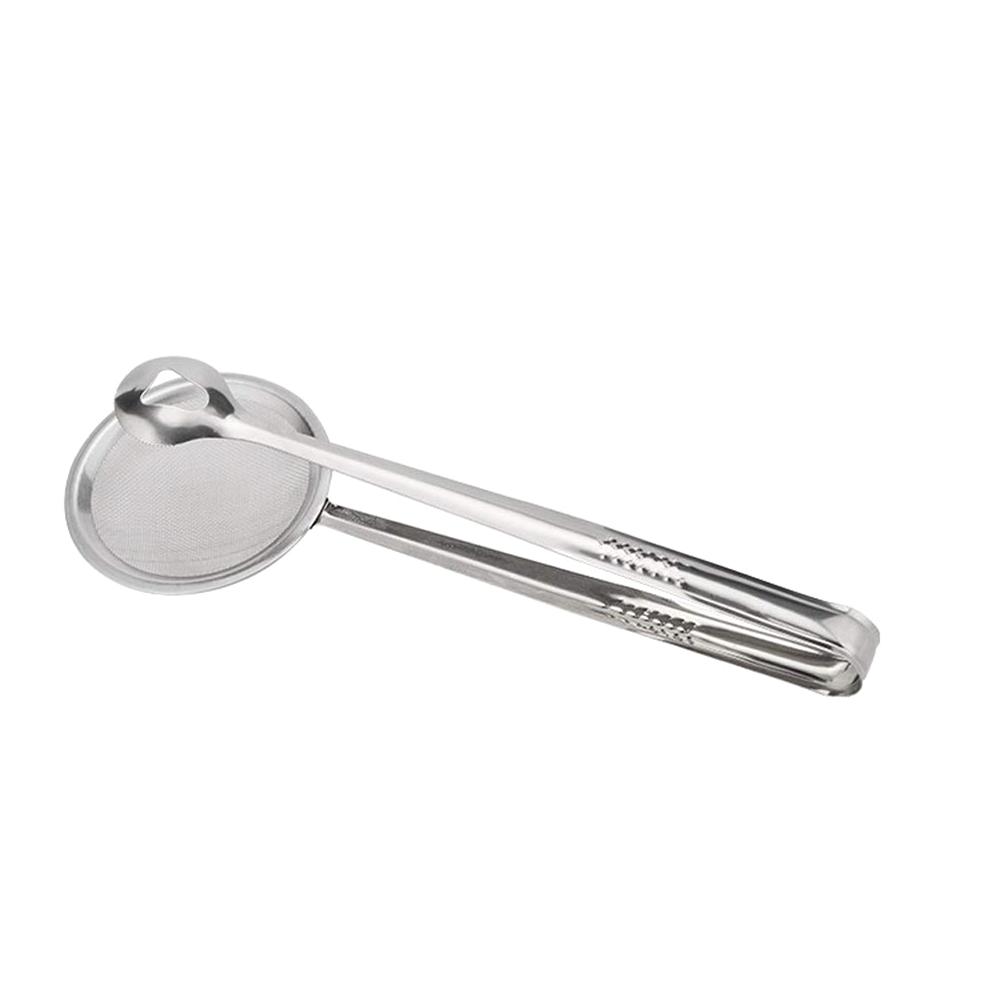 

1/2/3Pcs Stainlesss Steel Handheld Filter Spoon, Kitchen Oil Frying Strainer for Chicken, Baking & Cooking Tool