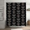 Gothic Horror Shower Curtain Spooky Witchy Macabre Halloween Decor Room Dark Aesthetic Tapestry Paranormal Occult Home Bathroom