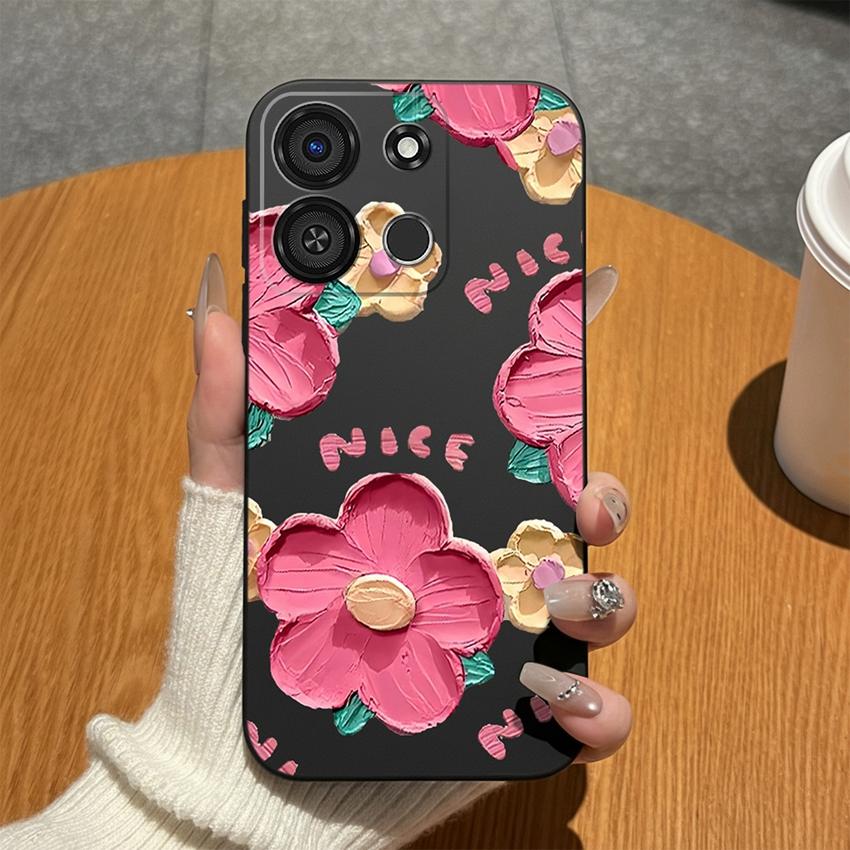 For Itel A05S A04 A60S A16 A33 Plus A56 A23 A58 A25 Pro A49 A35 A18 Phone Case Colorful Graffiti Matte Silicone Cover For Itel Anti Fingerprint Bumper