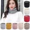 Women Winter Wrap Ring Thick Warm Soft Breathable Knitting Scarf Neckerchief