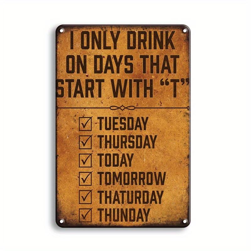 Warning Notice Vintage Metal Tin Poster Funny Metal Tin Signs Posters Plate for Garage Bar Cafe Club Home Room Wall Decor