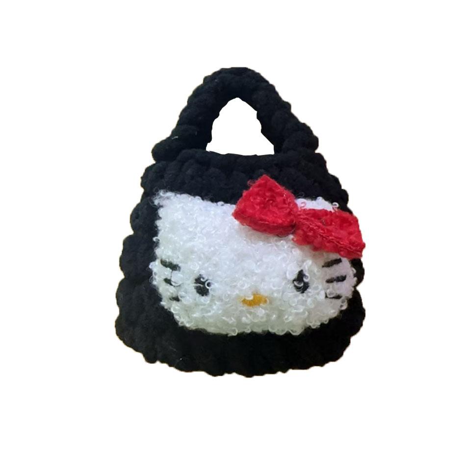 

New Kawaii Sanrio Hawaii Black Kitty Shockproof Earphone Case Earphone Protector Mini Coin Purse Gift For Girls