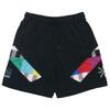 Printed Knit Competition Sports Casual Shorts Men Bottoms Black AAPR349-1