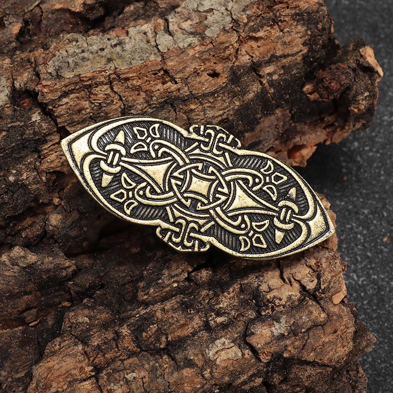 Retro Celtic Warship Brooch Men's Punk Trend Amulet Jewelry Motorcycle Riding Lapel Pin Accessories