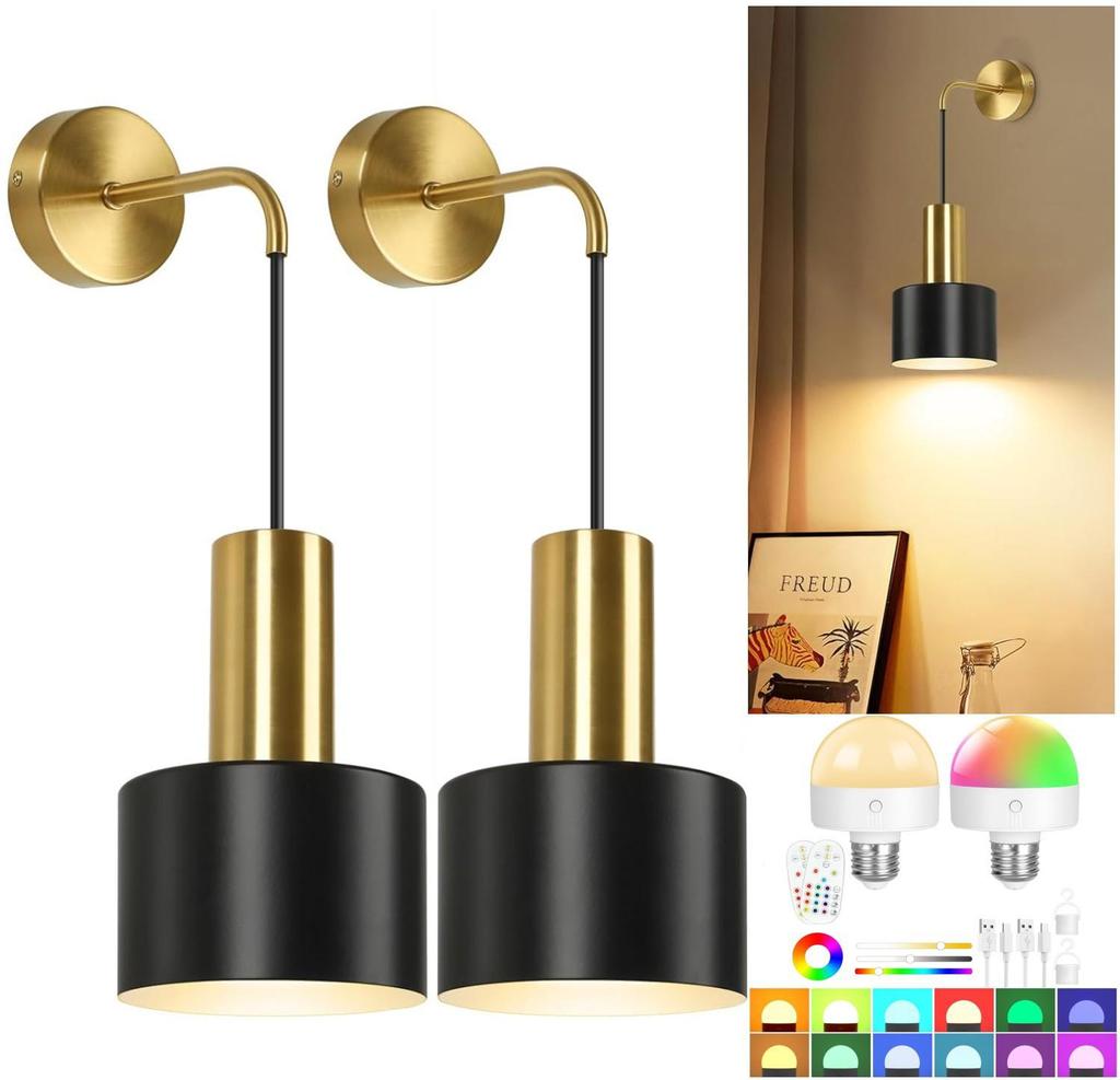 Wireless Battery-Powered Wall Light for Bedroom, Living Room, or Corridor