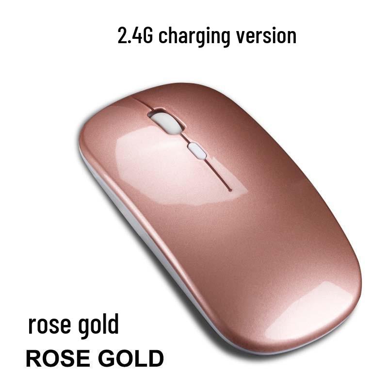 Kabellose Bluetooth-Maus mit leisem Klick und mehrfarbiger LED für Büro- und Laptop-Nutzung