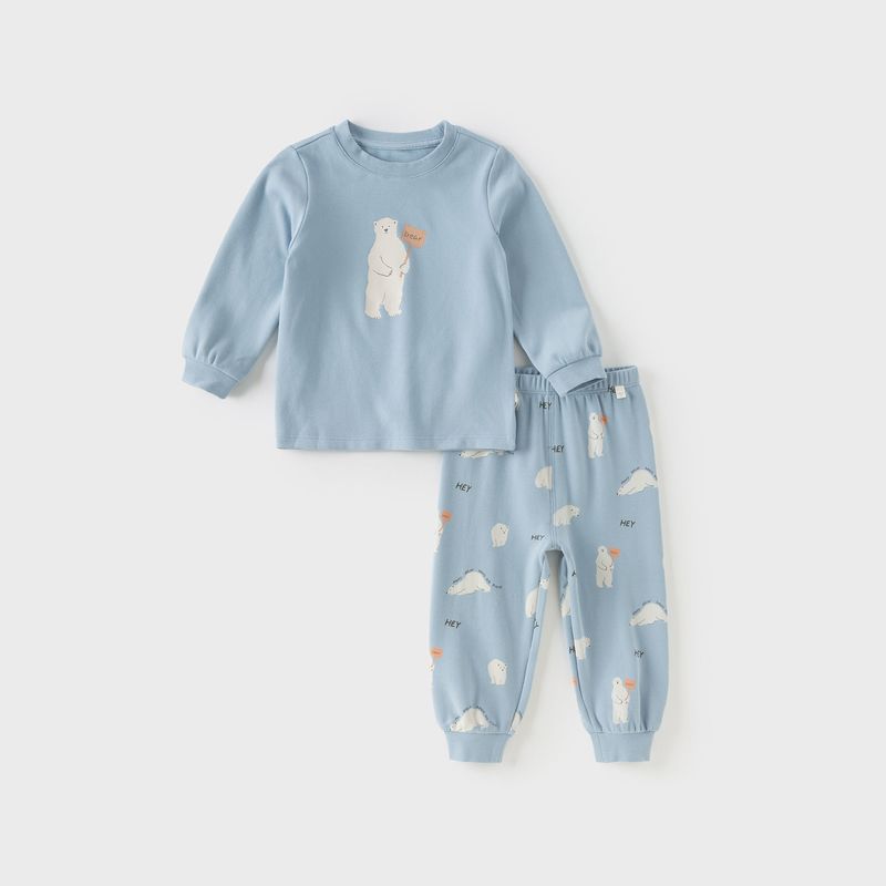 David Bella Boys' Underwear Set Warm Baby Autumn Clothes and Pants Children's Pajamas Loungewear Spring Season