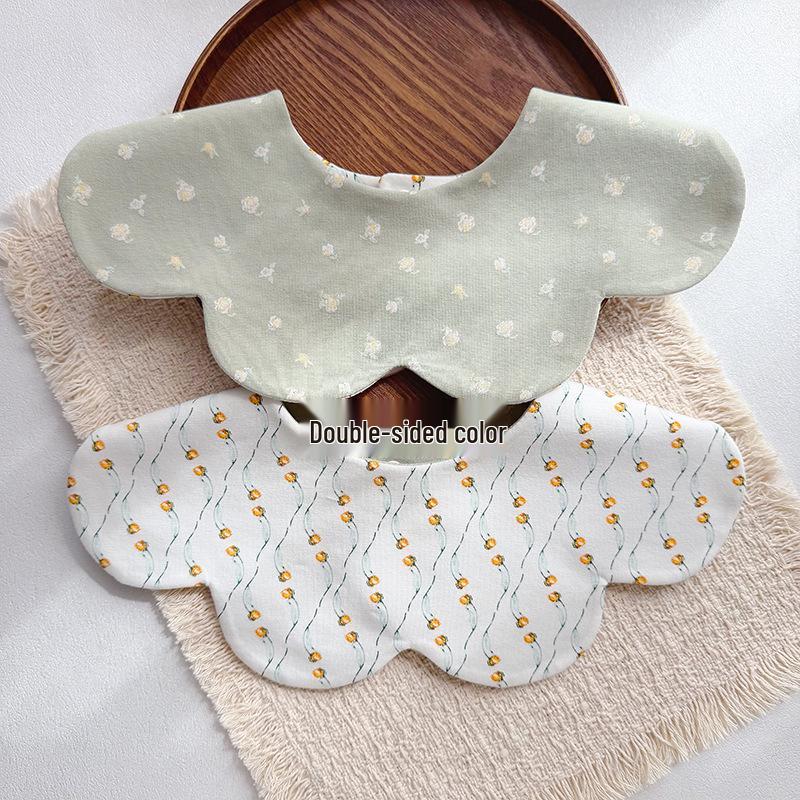 Storyme Double-Sided Korean Baby Drool Bib With Side Label, Suitable for 0-2 Years