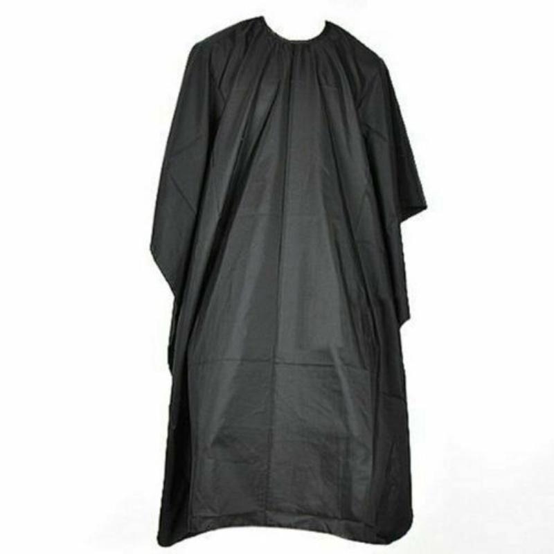 Hairdressing Home Unisex Cape Gown Adults Hair Cutting Cover Barber Apron Black