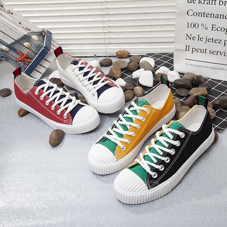 Spring Shoes 2024 Fshion Solid Sewing Adult Canvas Shoes Man Fabric Sapato Feminino Size Men shoes