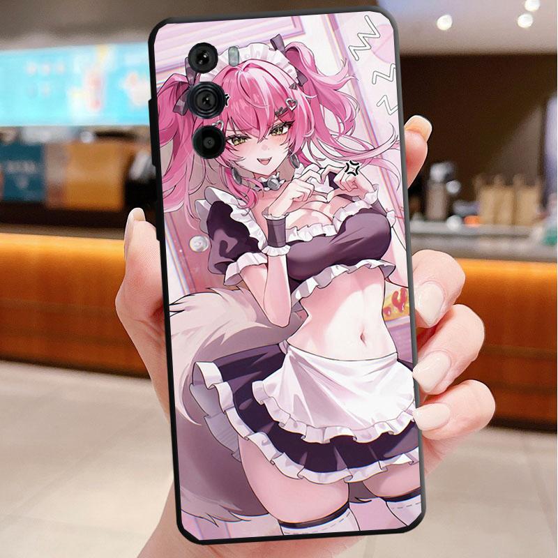 Phone Case For Motorola Edge 50 40 Pro 60 50 40 30 Ultra Neo Fusion Moto G Play G Stylus G Power G Anime Girl