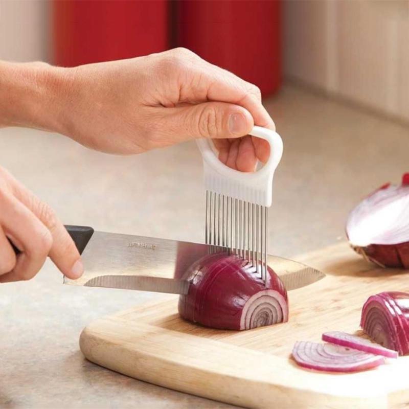 Stainless Steel Holder for Cutting Vegetables