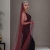 Delicate Lace Tulle Bride Veil Overlength Gilding Veil for Woman Marriage