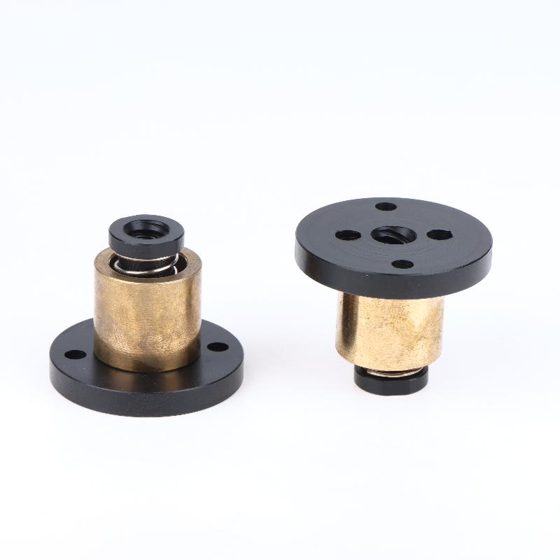 T8 Anti-Backlash Brass Trapezoidal Lead Screw Nut Eliminate Clearance Nut Pitch 2Mm Lead 2Mm 4Mm 8Mm For Cnc 3D Printer