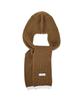 Bajal Logo Label Hooded Muffler Brown