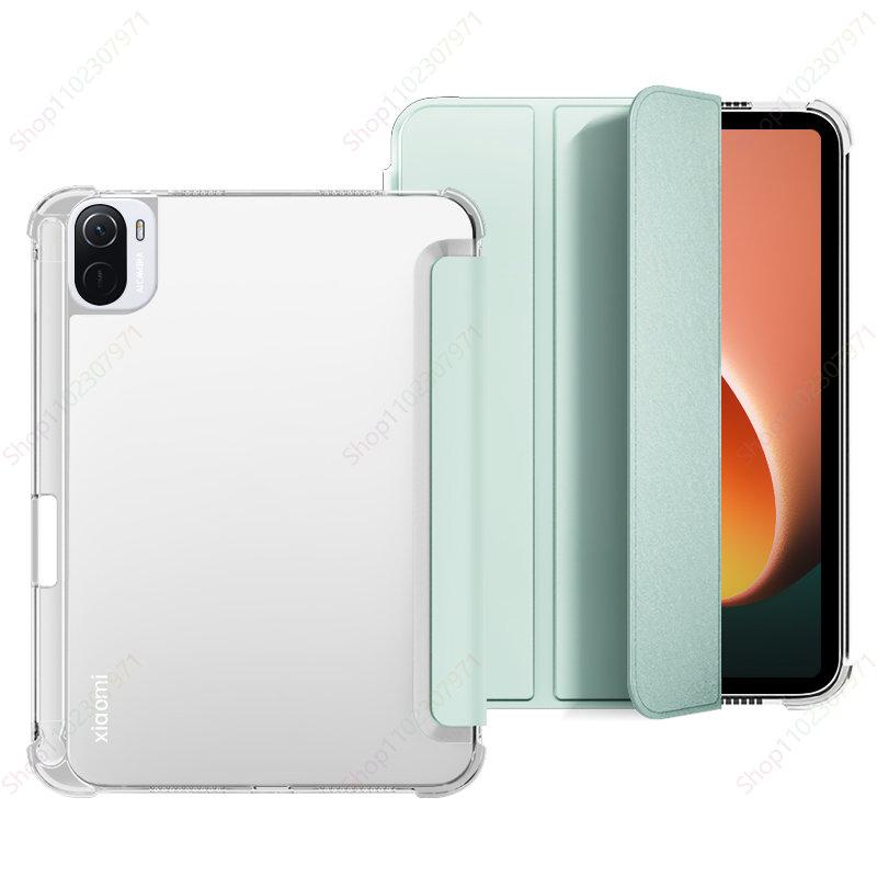 

Чехол с отделением для карандашей для Xiaomi MiPad 6 Mi Pad 6 Pro, чехол 11 дюймов, 2023, чехол для планшета, режим сна/пробуждения, тройная складная подставка для MiPad 6, защитный чехол Mi Pad 5 Pro 11