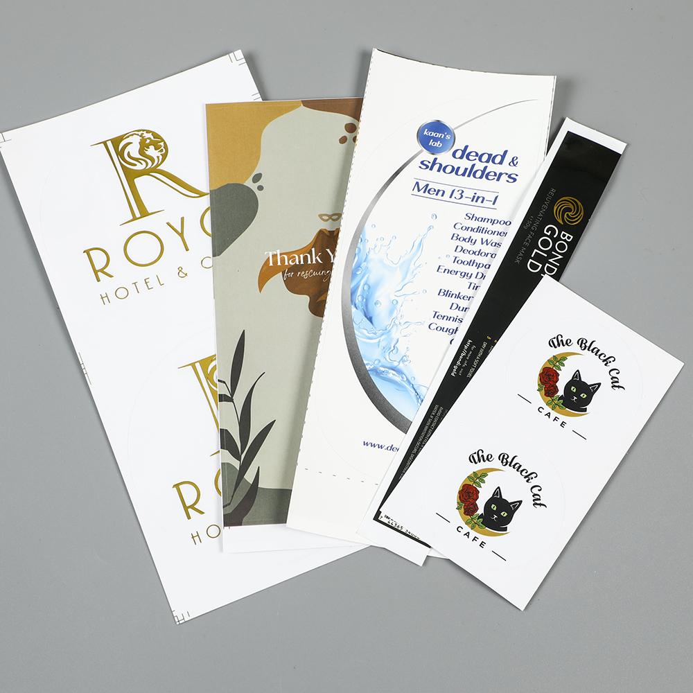 100 Pcs Removable Custom logo Label Printing Stickers Packaging Labels 1
