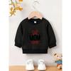 Cute Printed Pattern Simple Sweet Beauty Baby Spring Thin Round Neck Hoodie