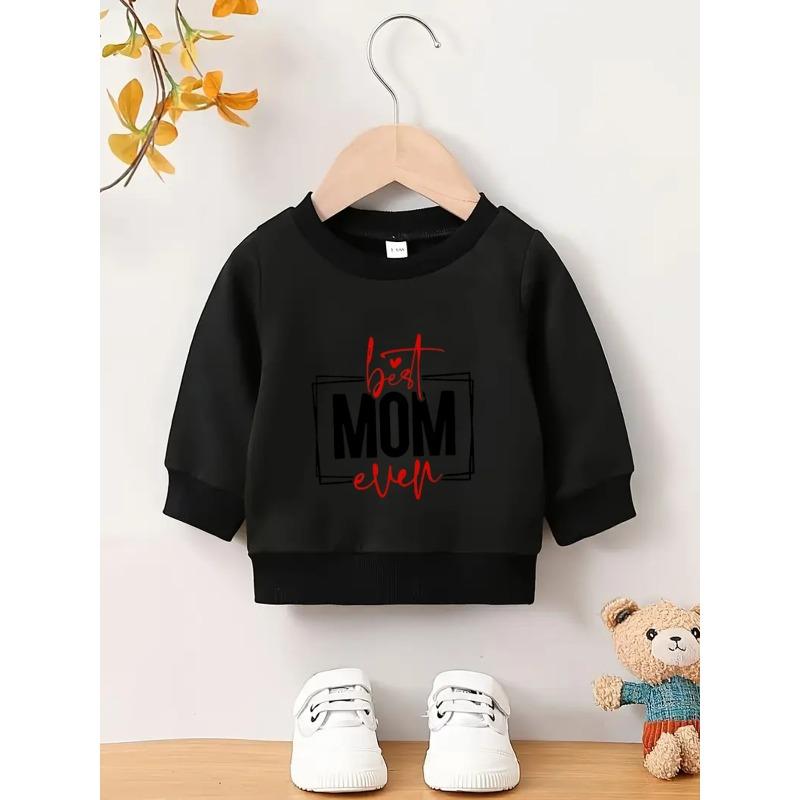Cute Printed Pattern Simple Sweet Beauty Baby Spring Thin Round Neck Hoodie