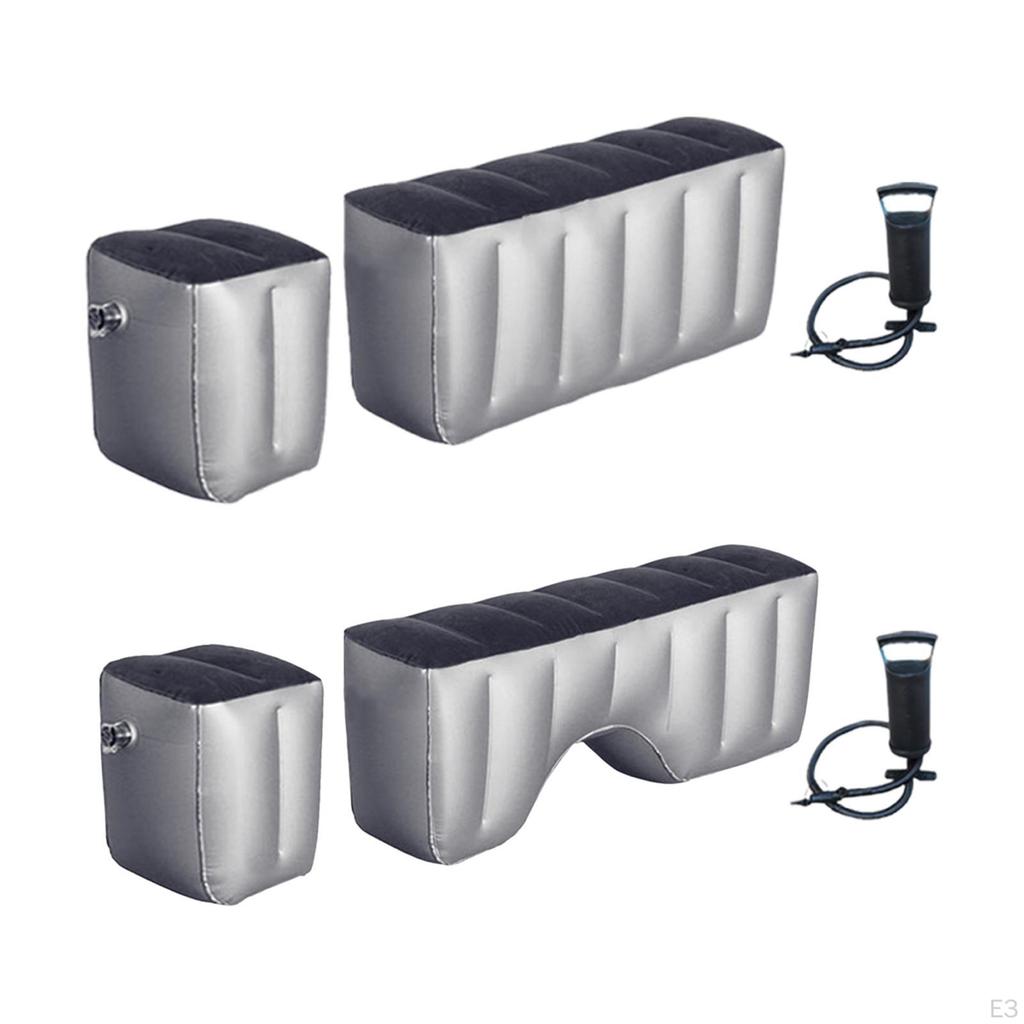 2 Pieces Car Air Mattress Back Seat Pads Lightweight Auto Accessories Portable Bed Cushions for