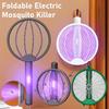 Foldable Electric Mosquito Killer Fly Swatter Trap USB Rechargeable Foldable Mosquito Swatter Insect Killer UV Light Bug Zapper
