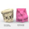 Nonstick Cutet Prayer Girl Pen Holder Mold Flower Pot Silicone Mold DIY Crafts Ornament Tool DIY Succulent Planter Mold