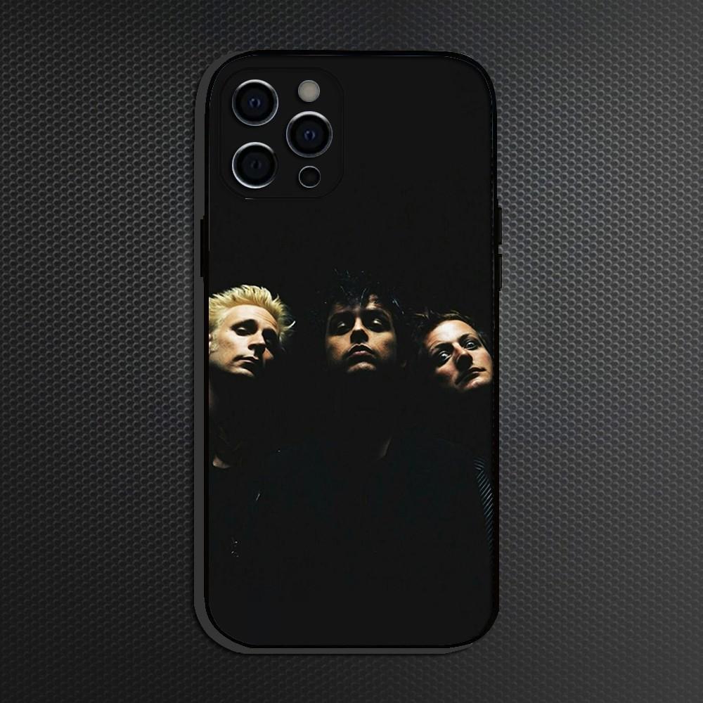 G-Green Band Day Phone Case For iPhone 16,15,14,13,12,11 Plus,Pro Max, Soft Silicone Black Cover