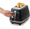 Тостер DeLonghi CTOV 2103.BK Vintage Icona
