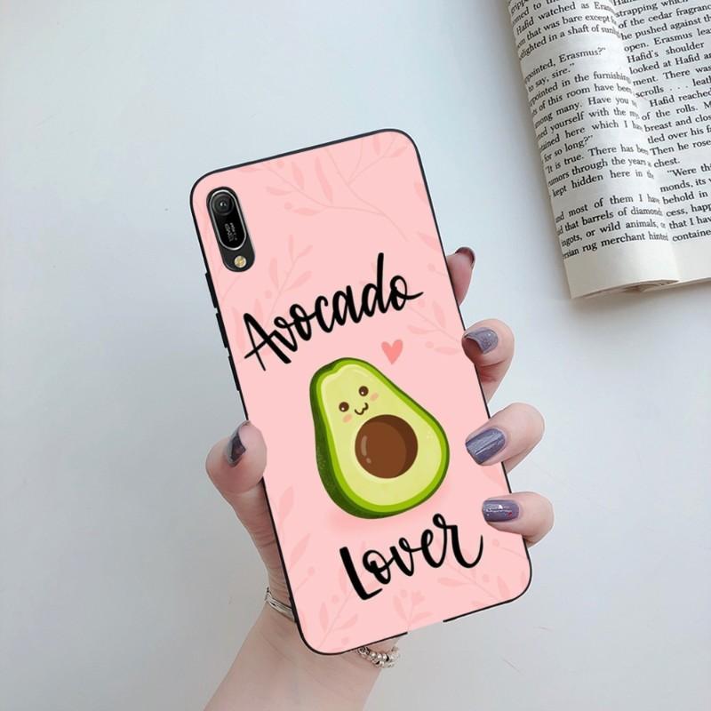 Avocado Aesthetics Phone Case For Huawei Mate 40 30 20 10 Pro Lite Nova 9 8 5T Y7p Y7 Soft Black Phone Cover