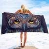 Cartoon Owl Series Seaside Vacation Beach Towel Swimming Bath Towel Microfiber Sports Towel