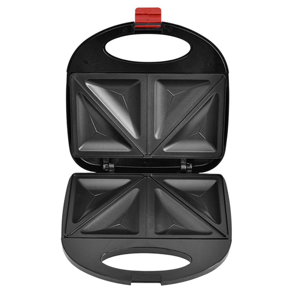 

Electric Panini Press Non-stick Coated Sandwich Toaster Double Sided Heating Grill Waffle Iron Set Portable for Kitchen Cooking