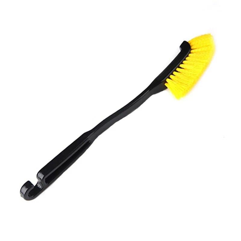Car Wheel Tire Rim Detailing Brush Truck SUV Wheel Wash Cleaning Detail Brushes with Plastic Handle Auto Washing Cleaner Tools