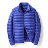 Men's 2025 Lightweight Warm White Duck Down Jacket with Stand Collar