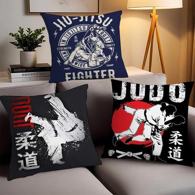 Fashion Print Art J-Judo Pillow Case Office Cushions Suitable For Sofa Car Bedroom Decorative Cushion Cover