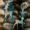 G8DA 1 Piece Holiday Decoration Reindeer Snowflake Ornament Resin Waterproof Quick Installation Festival Enhancers