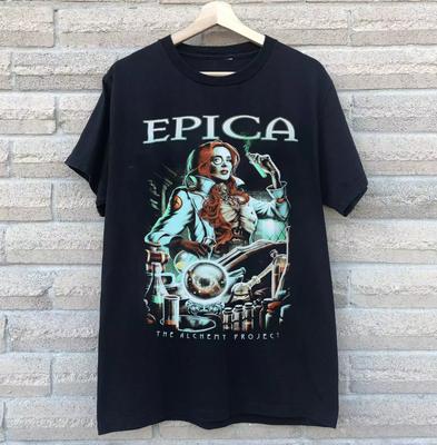 Epica The Alchemy Project Band Short Sleeve T-shirt, Size S-4XL
