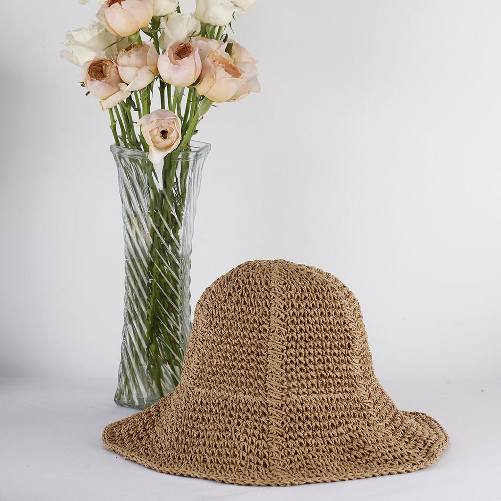 2024 Handmade Crochet Hat Summer Hat Sun Visor Women's Summer Simplicity Straw Hats Women's Beach Hat Summer Hat Uv Blocking Hat