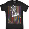 Crazy Dog Tshirts Mens Astronaut Skater Funny T Shirt Skateboard Graphic Tee for Men