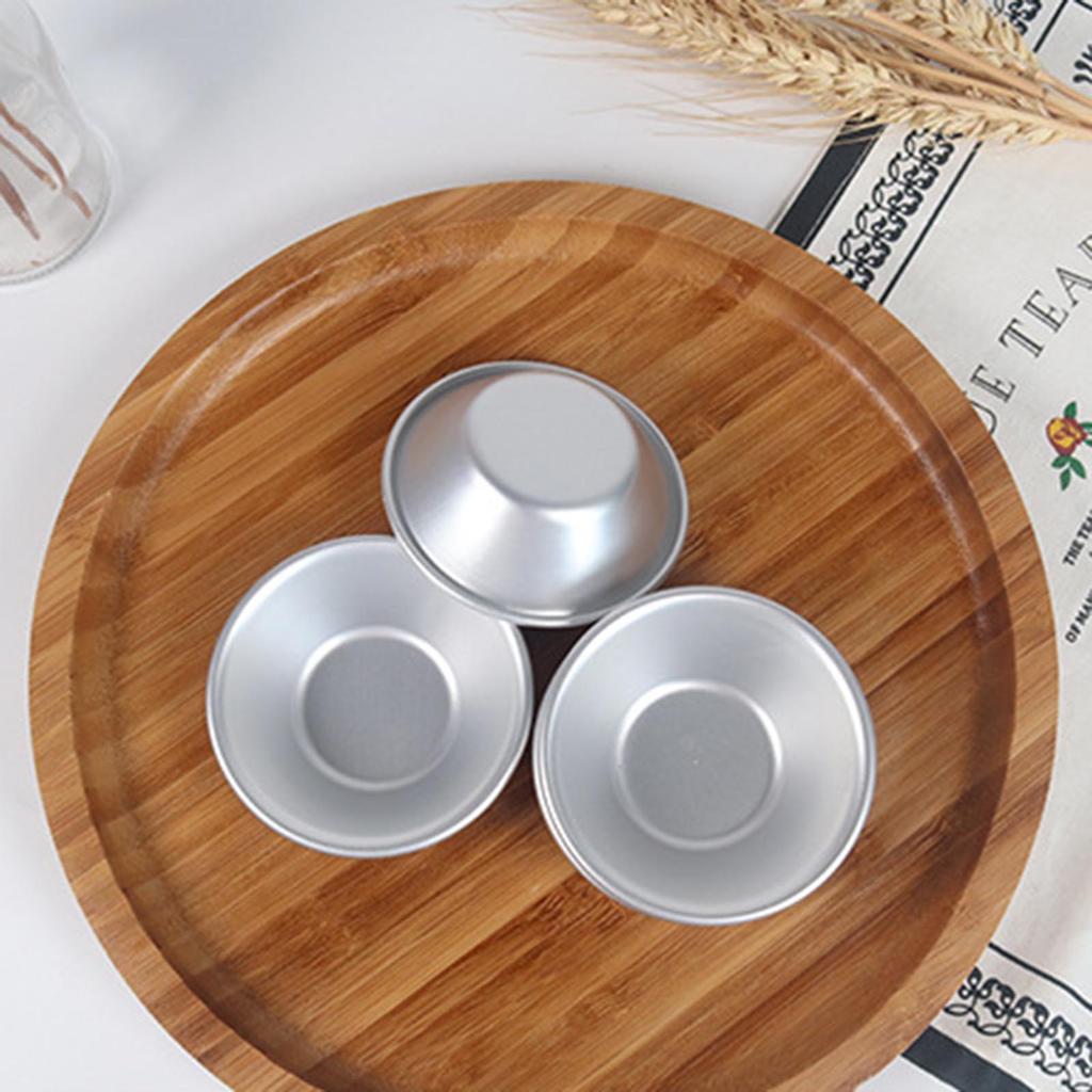 Sett med 10 Mini Bakeformer Non-Stick Former Bakeutstyr Egg Terteformer Pålitelig Kjøkkenutstyr Flott for Bakverk