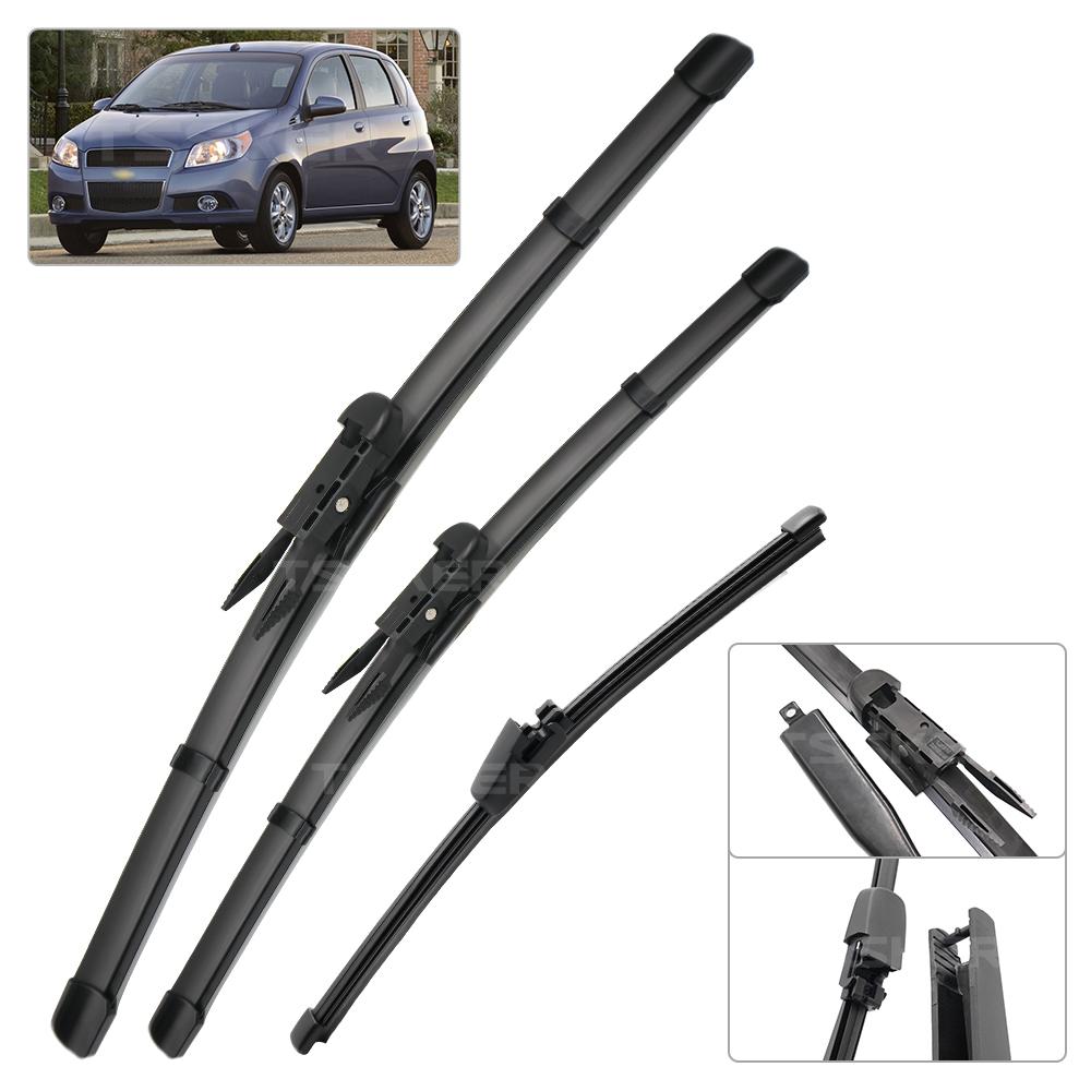 Front & Rear Wiper For Seat Leon Typ 1P Hatchback 2009-2012 2010 Wiper Blades Windshield Windscreen Window Brushes 26"+26"+11"