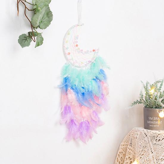 

Ловец снов ручной работы, идеальный настенный декор для спальни, гостиной, офиса, подвесное украшение с перьями для украшения дома