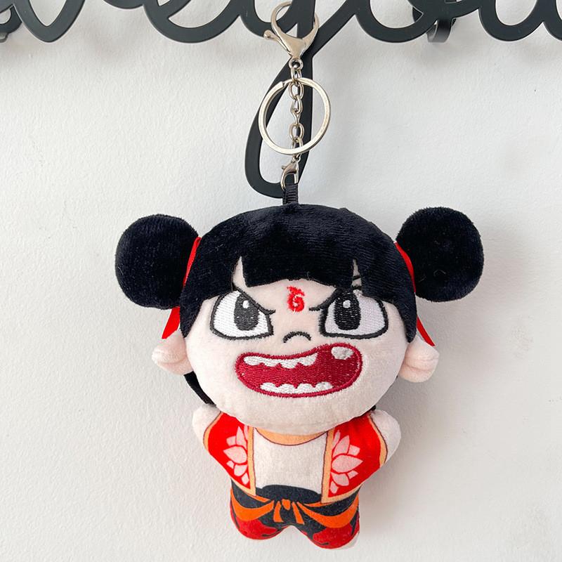 Nezha Plush Demon Doll Backpack Accessory Figurine Decoration Design Pendant