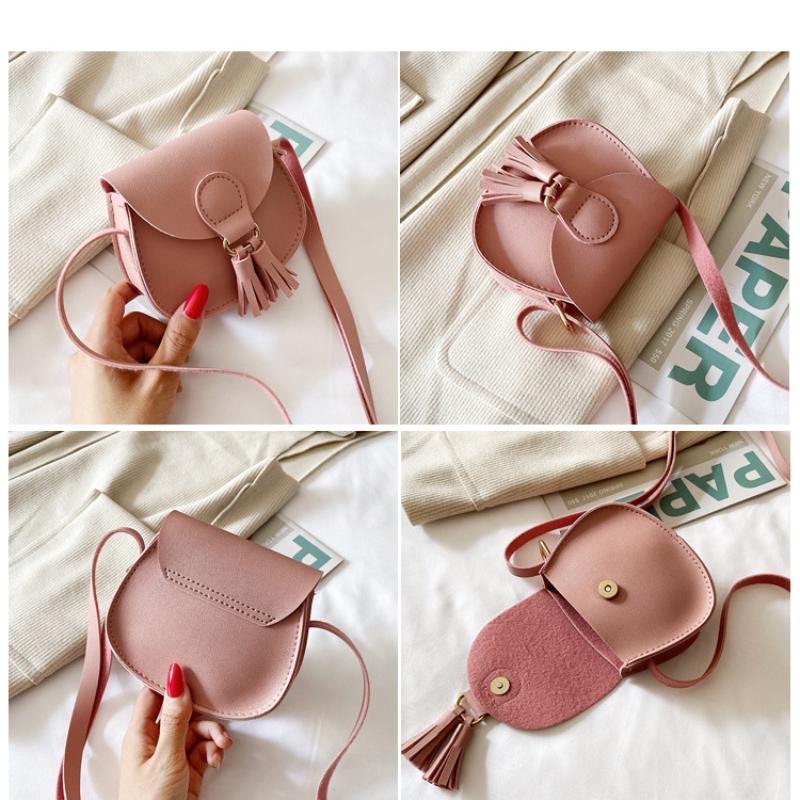 PU Leather Children Small Shoulder Bag Cute Princess Accessories Kids Coin Purse Handbags Cute Girls Baby Crossbody Bags